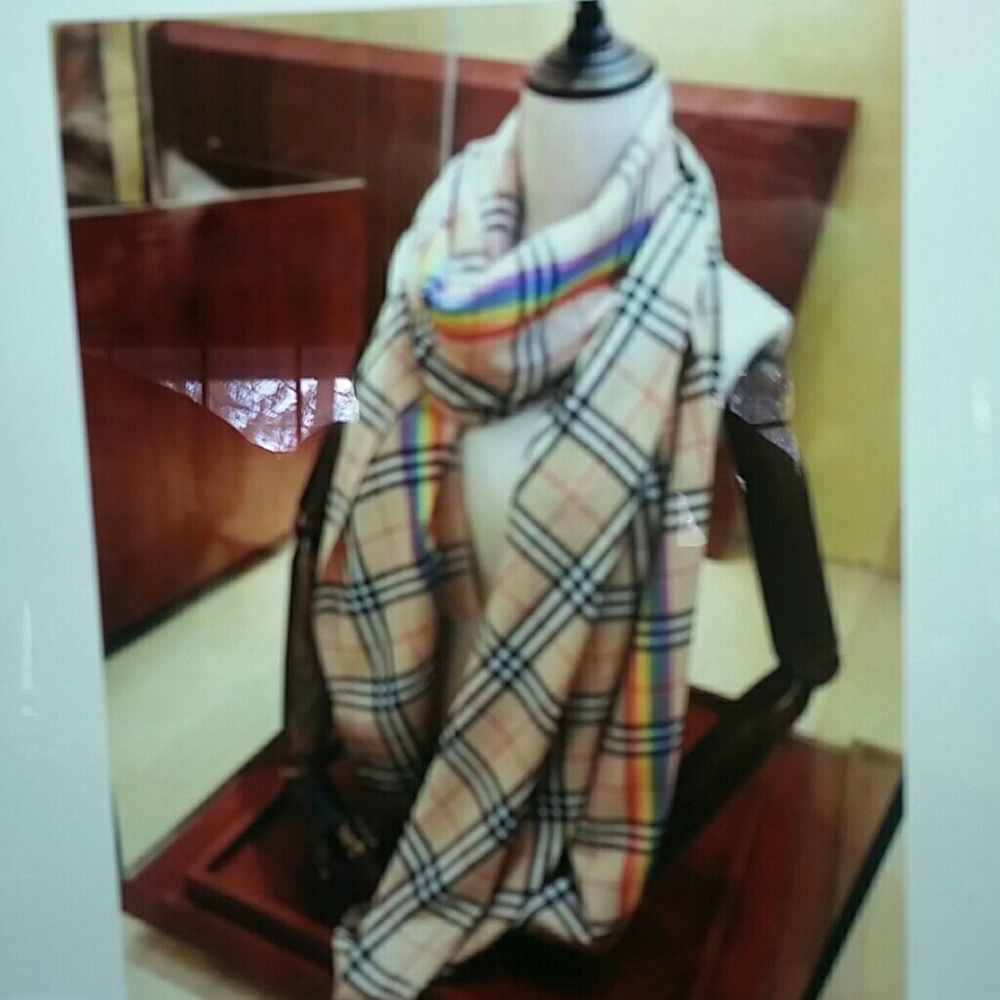 Burberry scarf stole wraps gift set 100% cashmere